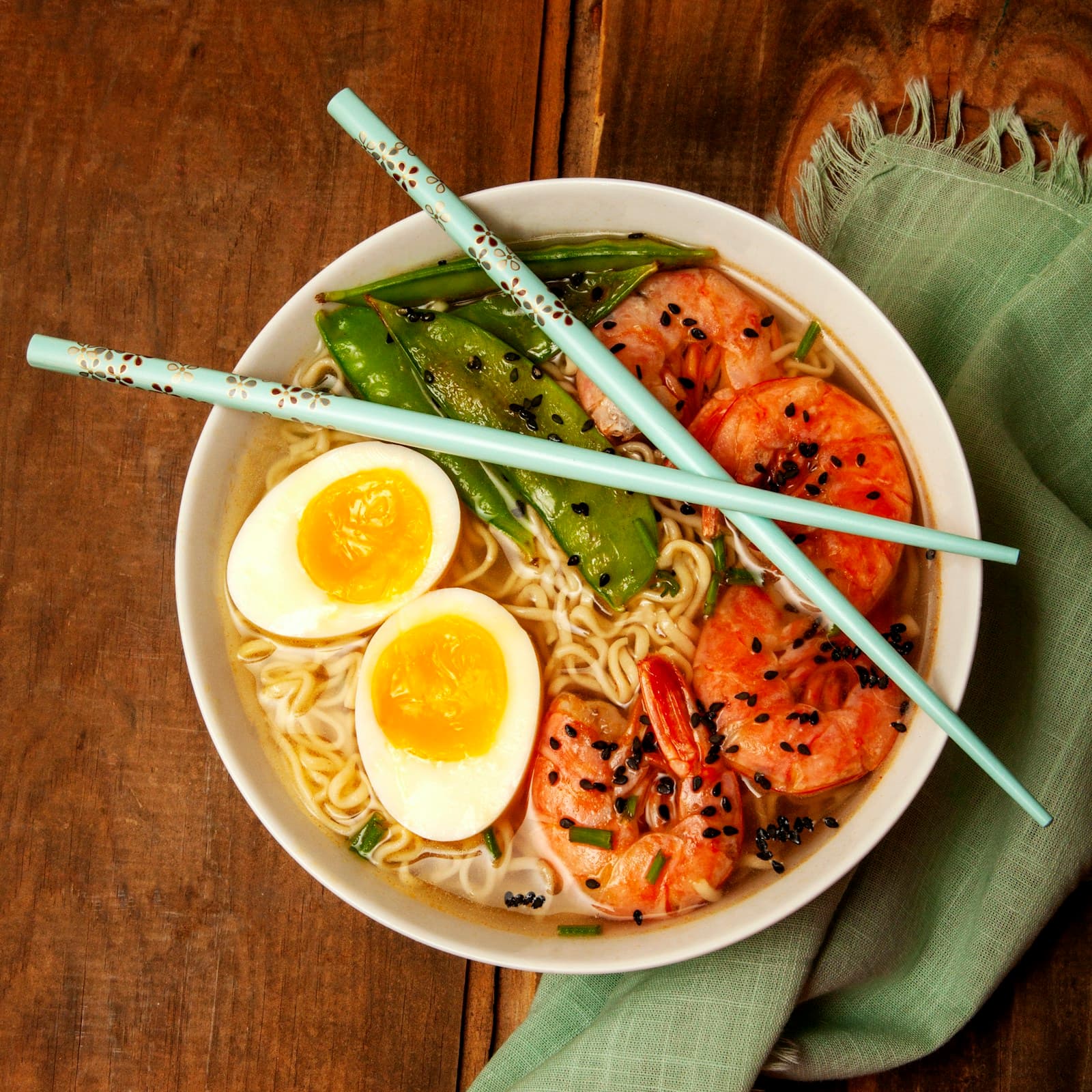 Bowl of Japanese ramen — authentic local dining